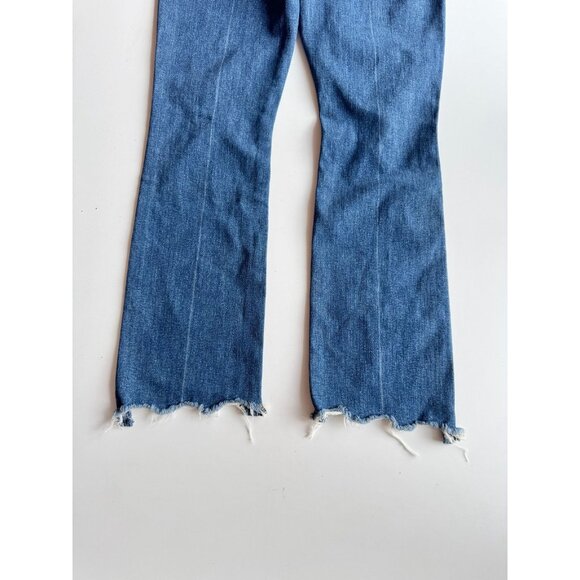 MOTHER The Insider Crop Step Chew Dancing On Coals Bootcut Jeans, Size 27 - Picture 11 of 16